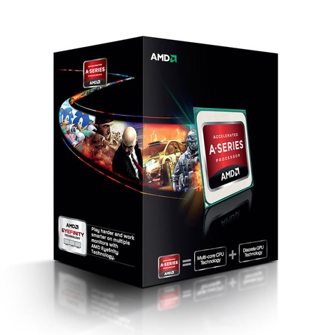 Процесор AMD A10-5800K X4 (AD580KWOHJBOX) FM2, 4 ядра, 3.80GHz, HT 4000MHz, GPU 800MHz, L2: 8x512KB, 32nm, 100W, BOX, trey