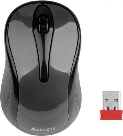 Мишка бездротова A4-Tech G3-280A USB Grey