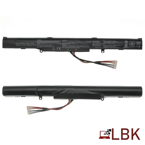 Батарея для ноутбука Asus A41-X550E (X450JF, X550DP, X751MD, X751MA, X750JA, X751LA) 14.4V 2600mAh Black