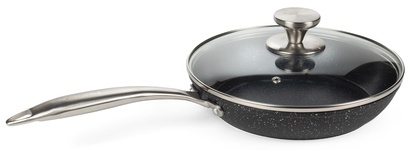 Сковорідка  Holmer Elegance 24 см з кришкою Чорна (FP-22724-SSMBML)