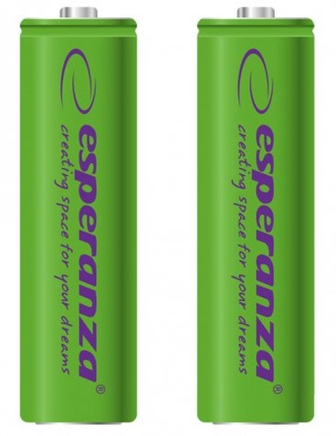 Акумулятор  Esperanza EZA103G AA(HR6) 2000mAh 1x2 шт. Зелений