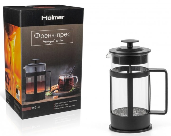 Френч-прес  Holmer Honeyed 350 мл Чорний