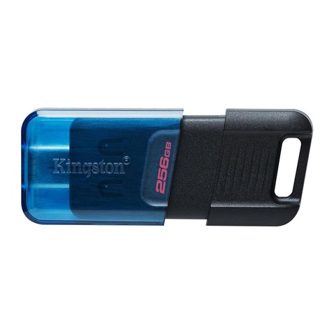 Флеш накоплювач USB3.2 256GB Type-C Kingston DataTraveler 80 M Blue/Black (DT80M/256GB)