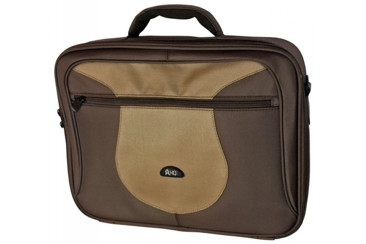 Сумка для ноутбука элит 15.6" HQ-Tech EE-15117H (Dark+Light Coffee Nylon 1680D)