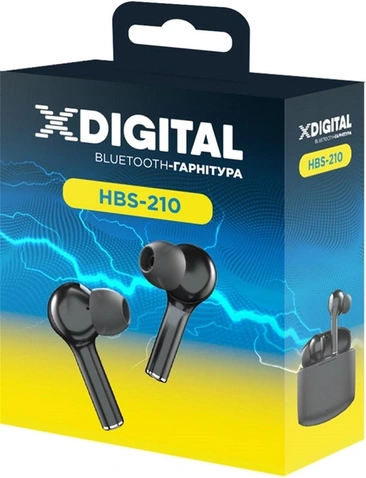 Навушники X-Digital HBS-210 Black (HBS-210)