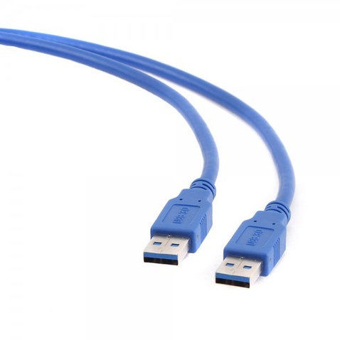 Кабель USB (AM/AM) 0,5m Maxxter U-AMAM3-0,5m, Blue