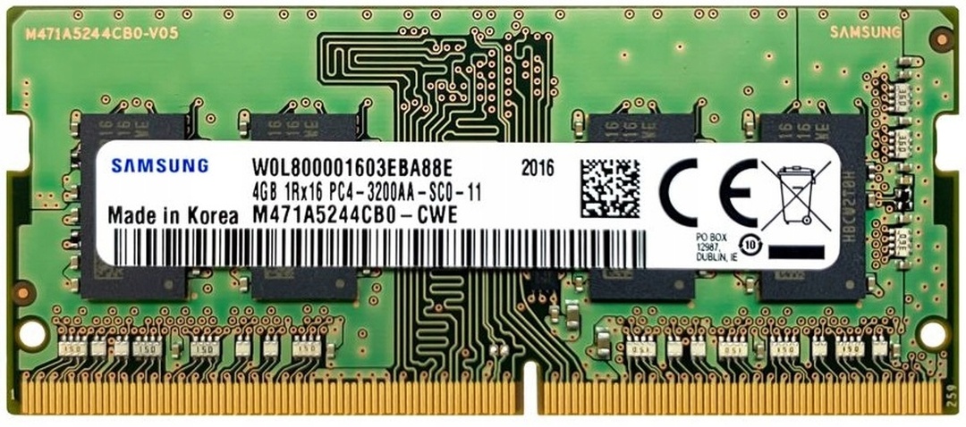 Оперативна пам'ять Samsung SODIMM DDR4 8Gb (2*4Gb) 3200MHz PC4-25600 (M471A5244CB0-CWE)