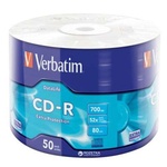 Диск CD Verbatim 700Mb 52x Wrap-box Extra (43787) CD-R, 700 MB, 52x, 50 шт