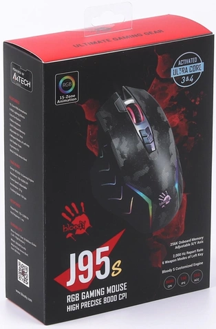 Мишка A4-Tech Bloody J95s Satellite Black