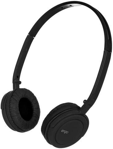 Навушники Ergo VM-330 Black гарнітура, дротове, штекер 3.5 мм, 32 Ом, 102 дБ, Активне шумозаглуше