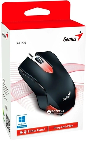 Мишка Genius X-G200 USB Gaming Black