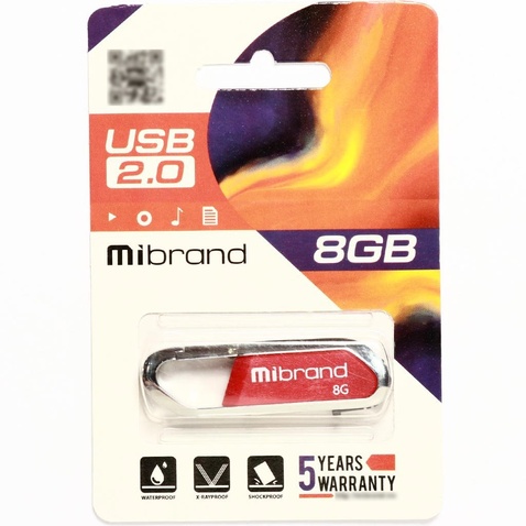 Флешка Mibrand USB2.0 Aligator 8GB Red
