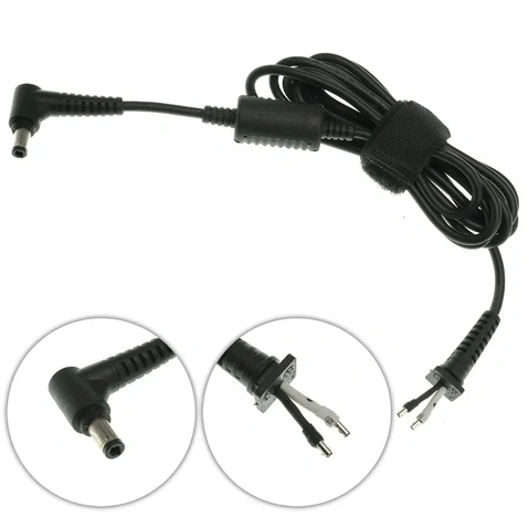 Оригинальный DC кабель питания для БП ASUS 120-180W 5.5x2.5мм, 2 провода, L-образный штекер (от БП к