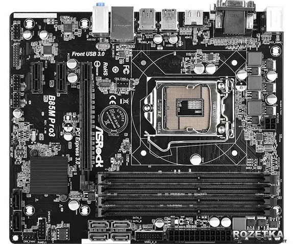 б\в Материнська плата ASRock B85M PRO3