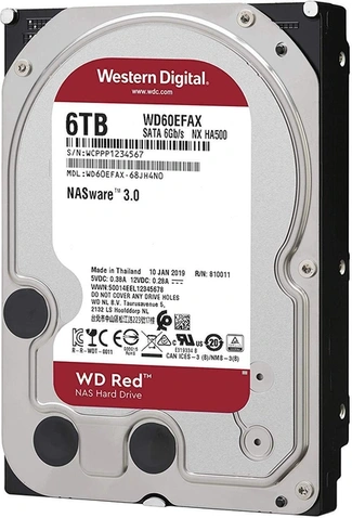 HDD 6TB WD 5400 SATA llI 256MB (WD60EFAX)