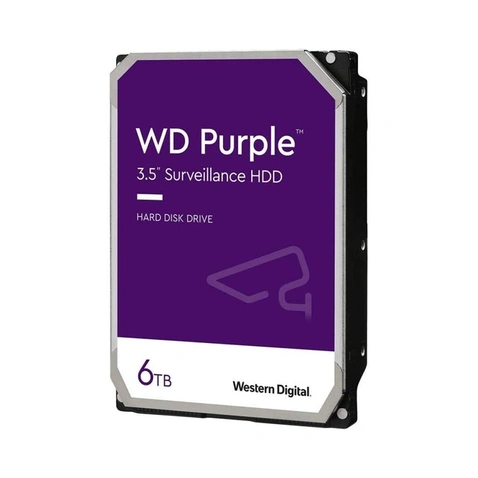 Жорсткий диск 3.5" 6TB WD (WD63PURZ) 3,5", 5640 об/хв, 256 MB, SATA III, WD Purple