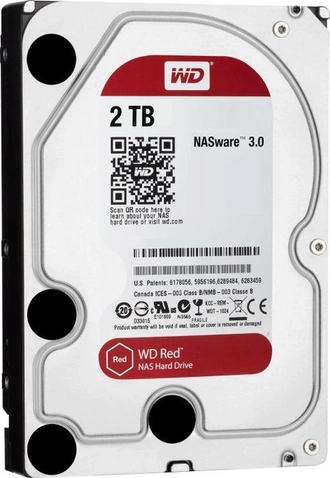 Накопичувач HDD 2TB WD 5400 SATA lll 64MB (WD20EFRX) Caviar Red