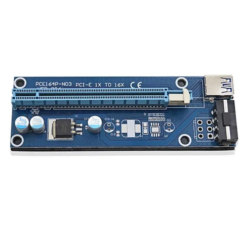 Контроллер (Райзер)  Riser 60 см USB 3 PCI-E 1to16x MOLEX молекс