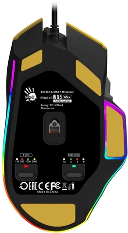Мишка A4-Tech Bloody W95 Max Bloody (Sports Lime)