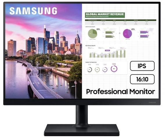 Монітор Samsung 23.8" F24T450GYI (LF24T450GYIXCI) IPS, Black; 1920х1200, 5 мс, 250 кд/м2, DisplayPort, HDMI, DVI, 2хUSB3.0, динамики 2х1 Вт