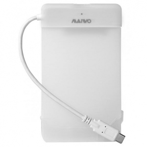 Кишеня для HDD/SSD 2.5" MAIWO K104-U3S USB 3.0, білий, зовнішня