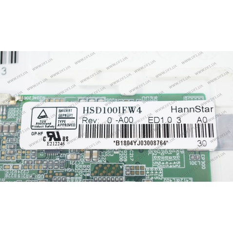 б\в Дисплей 10.0 HSD100IFW4-A (1024*600, 30pin, LED, NORMAL, глянец, разъем слева вверху) для ноутбу