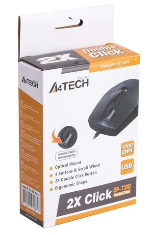 Мишка A4-Tech OP-730D USB Black