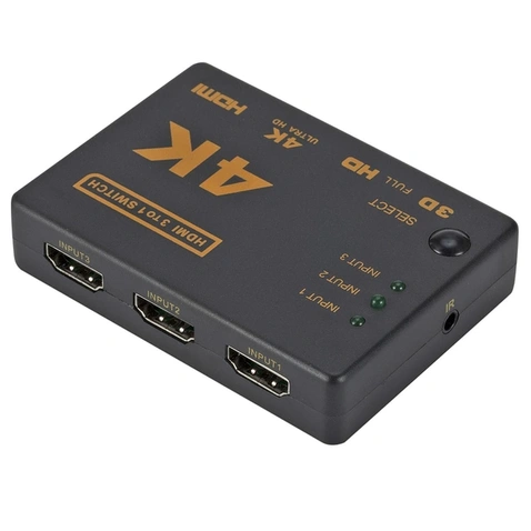 Коммутатор HDMI 4K switch перемикач 3 на в 1 свіч спліттер для монітора ТБ HDMI 4K switch 3x1(AY05V14_1)