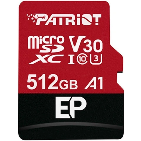 MicroSDHC 512GB Patriot EP Series A1 UHS-I U3 ( PEF512GEP31MCX) + SD adapte