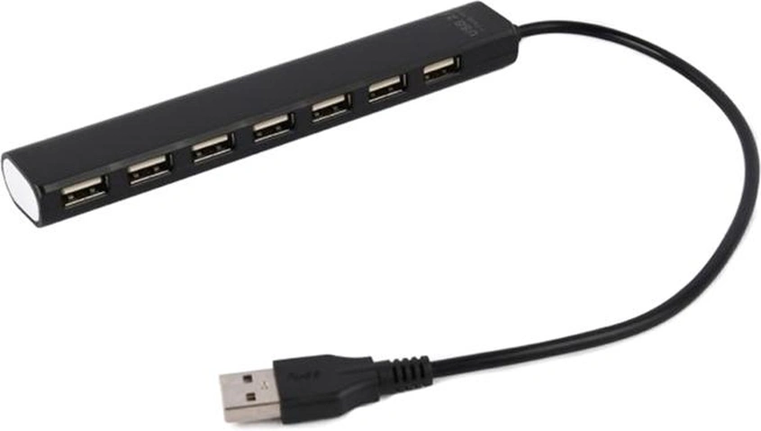 Концентратор Gembird 7 x USB 2.0 black (UHB-U2P7-04)