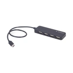 Концентратор Gembird USB-C 4 ports USB 2.0 black (UHB-CM-U2P4-01)