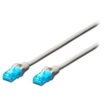 Патч-корд 0.5м, UTP, cat.5e, CCA, white Digitus (DK-1512-005/WH)Тип кабелю - U-UTP, Довжина - 0.5 м, Категорія - cat 5e, Колір - білий