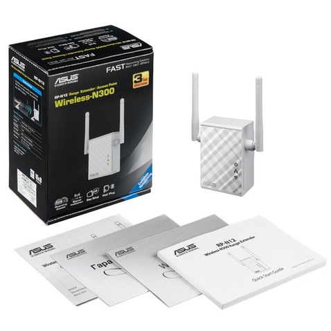 Wi-Fi репитер  ASUS RP-N12 (90IG01X0-BO2100)