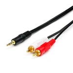 Аудіо-кабель Atcom (10708) mini-jack 3.5 мм(M)-2xRCA-тюльпан(M) 3м пакет