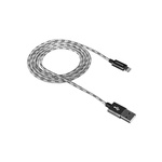 Кабель Lightning Canyon USB - Lightning 1м, Dark Grey (CNE-CFI3DG) в оплетке