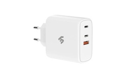 Зарядний пристрій  2E Wall Charger GaN 65W White (2E-WC3USB65W-W)