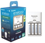 Зарядний пристрій для акумуляторів  Panasonic Basic Charger + Eneloop 4AA 2000 mAh New (K-KJ51MCD40E)