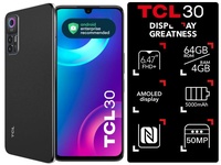 Смартфон TCL 30 (T676H) 4/64GB 2SIM Tech Black T676H-2ALCUA12