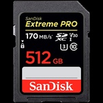 FLASH пам'ять  SanDisk Extreme V30 Class 10 UHS-I U3 SDXC 512GB (SDSDXVV-512G-GNCIN)