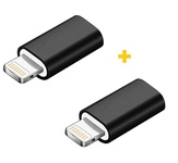 Адаптер  XoKo AC-005 microUSB-Lightning Black 2шт. (XK-AC005-BK2)