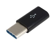 Адаптер Lapara Type-C Male на Micro USB Female, Чорний