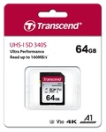 FLASH пам'ять  Transcend SDC340S U3 V30 A1 SDXC 64GB (TS64GSDC340S)