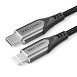 Кабель  Vention Type-C - Lightning PD 18W 3A 480Mbps 1.5m, швидка зарядка, Grey (TACHG)