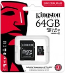 Карта пам'яті  Kingston 64GB microSDXC class 10 UHS-I V30 A1 (SDCIT2/64GB)