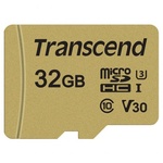 Карта пам'яті microSDHC Transcend 32GB class 10 UHS-I U3 V30 (TS32GUSD500S)