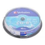 Диск CD-R Verbatim 700Mb 52x Cake box 10шт Extra (43437)