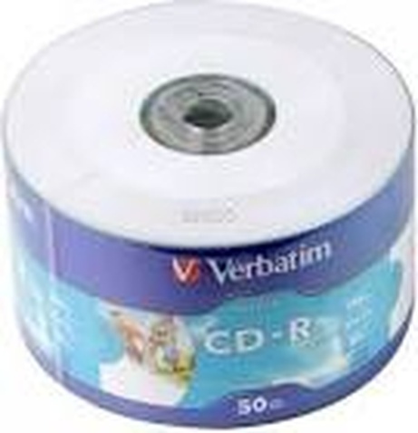 Диск CD-R Verbatim 700MB/52x Wrap Printable (43794) 50 шт