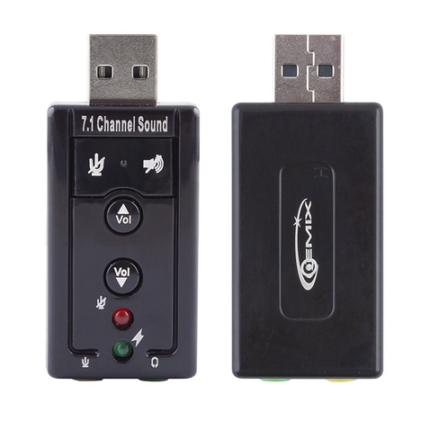 Звукова карта USB Gemix SC-02 sound card 7.1 (SC-02)