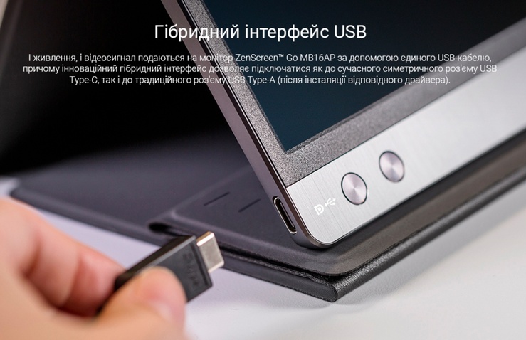 Монітор ASUS MB16AP No Stand (90LM0381-B02170)