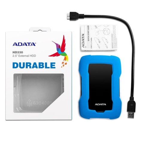 Зовнішній накопичувач 2.5" 1TB ADATA (AHD330-1TU31-CBL)